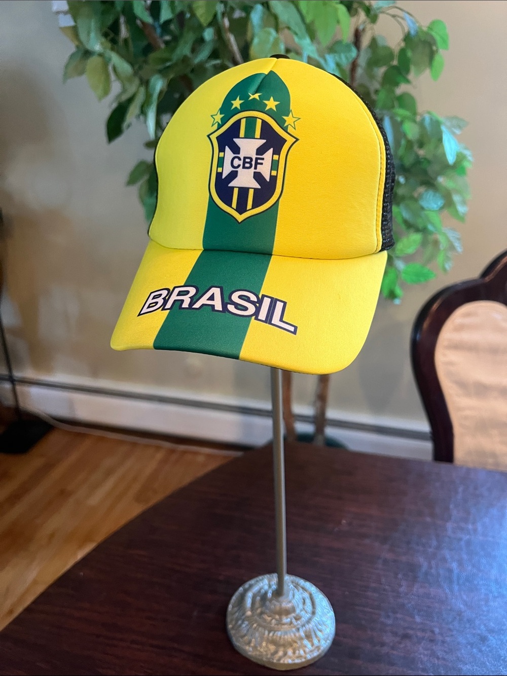 Brasil Youth Yellow & Green Soccer Cap